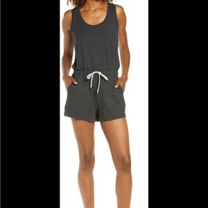 Zella RESTORE Romper Jumpsuit Shorts Sz XL Gray Nordstrom Sleeveless